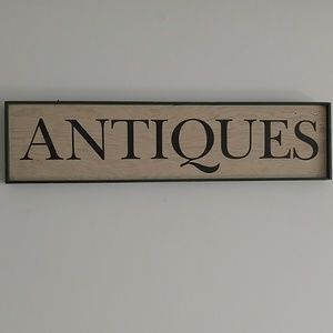 Antiques sign